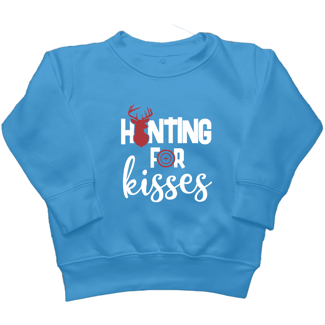 Hunting For Kisses Kids Crew Neck Sweatshirt