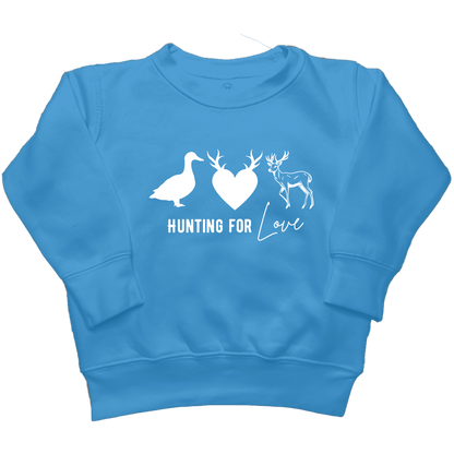 Hunting For Love Kids Crew Neck Sweatshirt