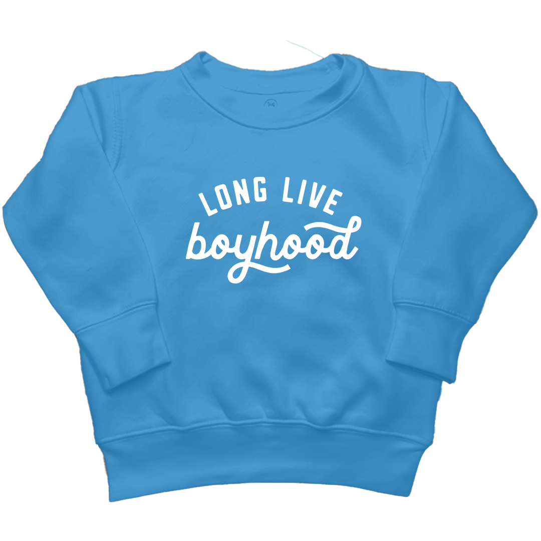 Long Live Boyhood Kids Crew Neck Sweatshirt