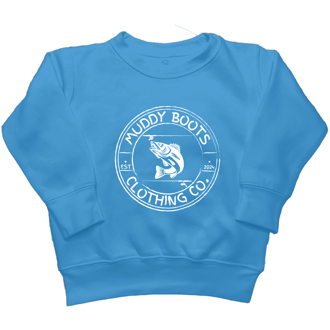 Rod Bending Kids Crew Neck Sweatshirt