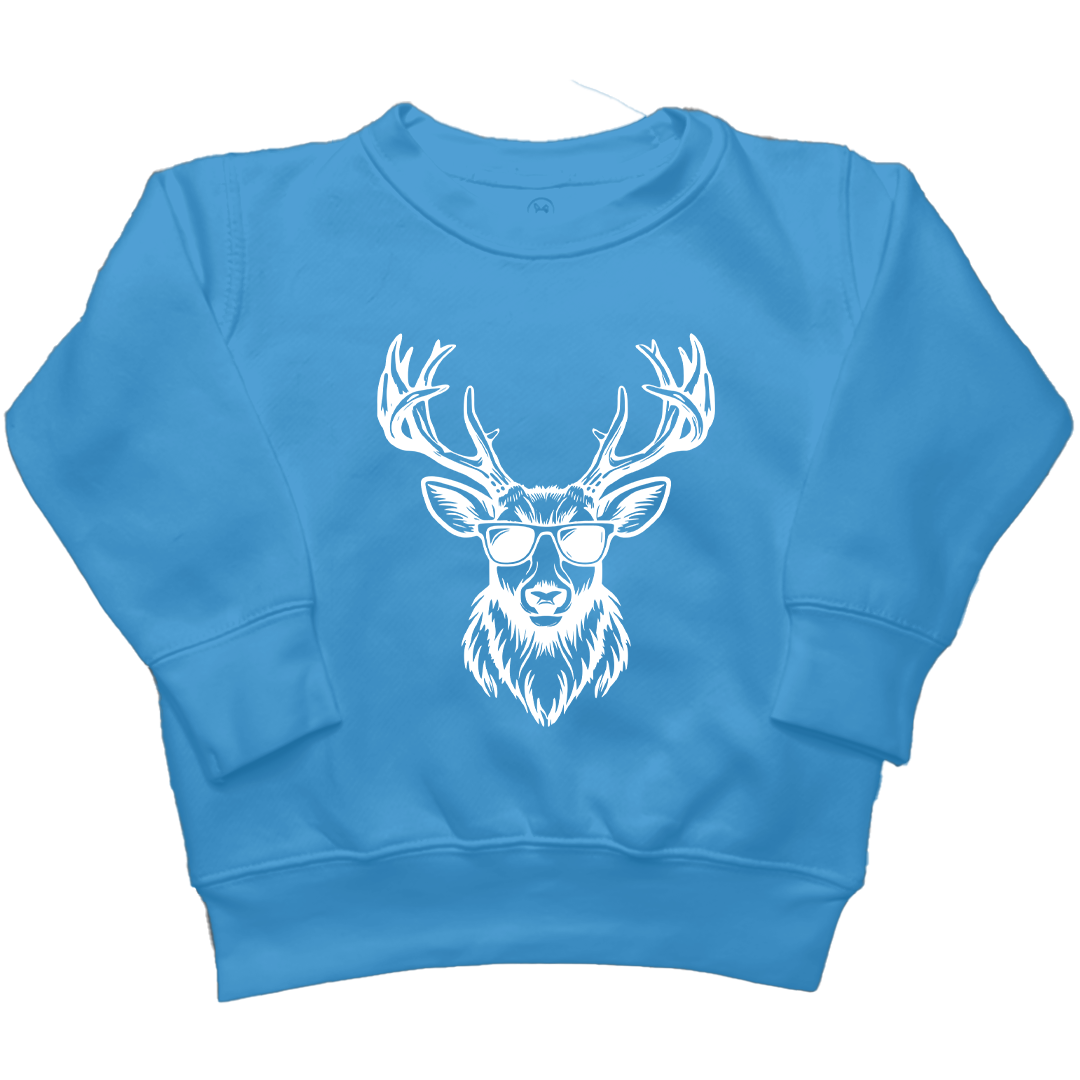 Cool Deer Kids Crew Neck Sweatshirt