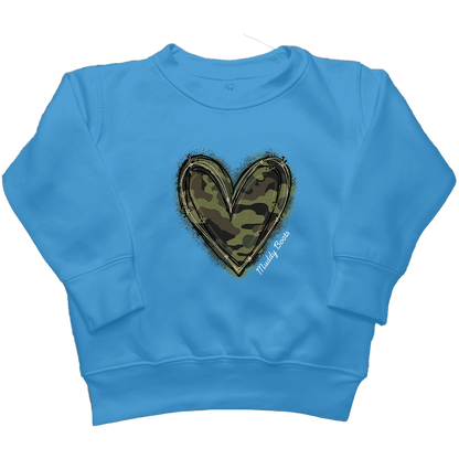 Hidden Heart Kids Crew Neck Sweatshirt