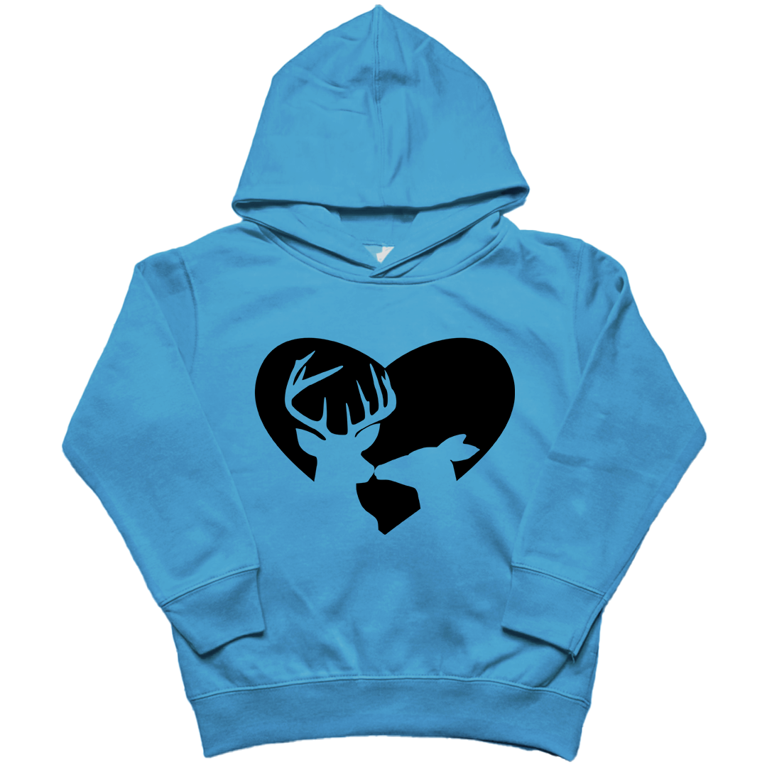 Deer Romance Kids Hoodie