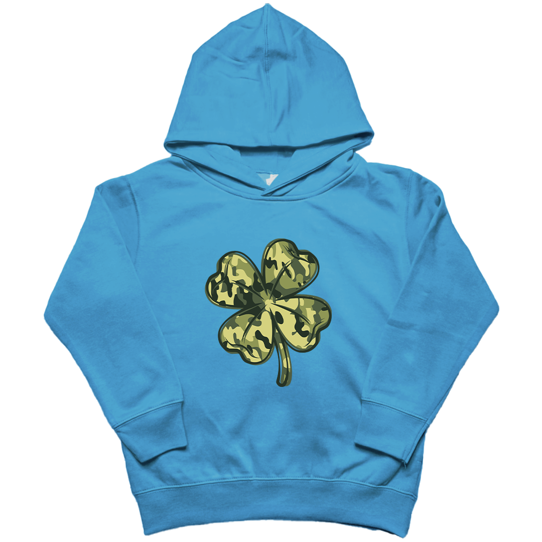 Camo Clover Kids Hoodie