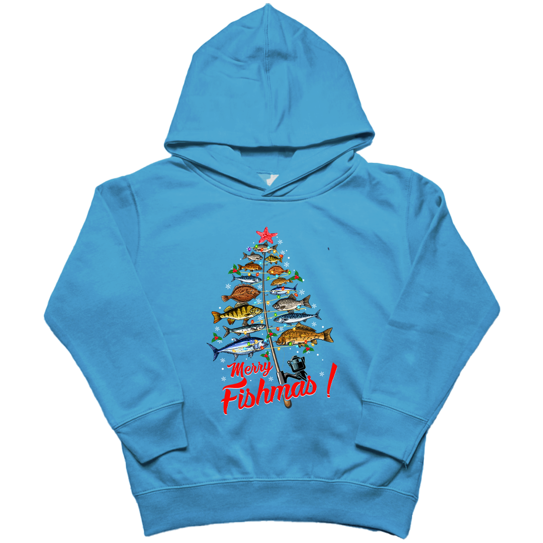 Merry Fishmas Kids Hoodie