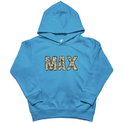 Personalized Camo Name Kids Hoodie