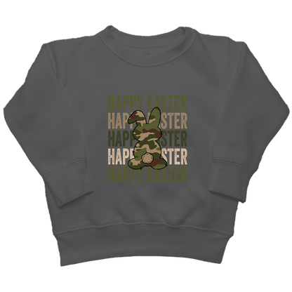 Happy Easter Kids Crew Neck Sweatshirt