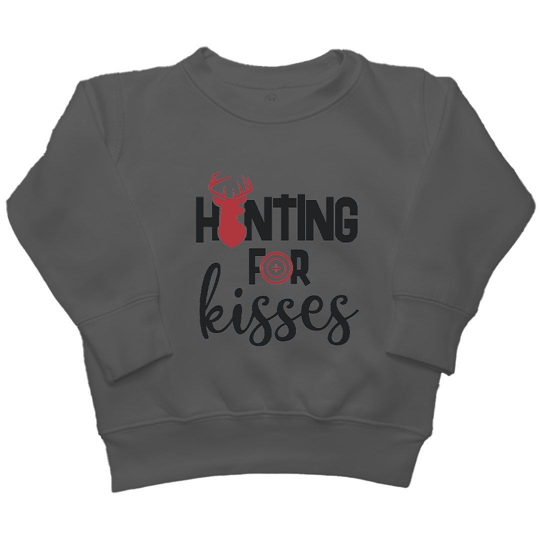 Hunting For Kisses Kids Crew Neck Sweatshirt