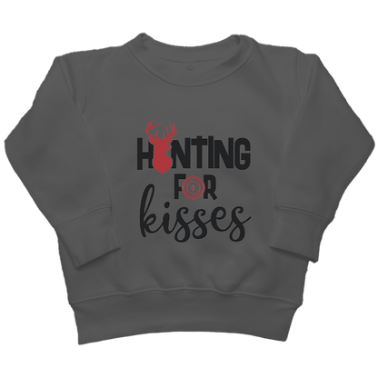 Hunting For Kisses Kids Crew Neck Sweatshirt