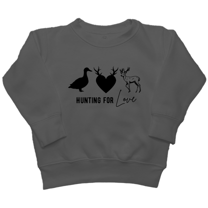 Hunting For Love Kids Crew Neck Sweatshirt