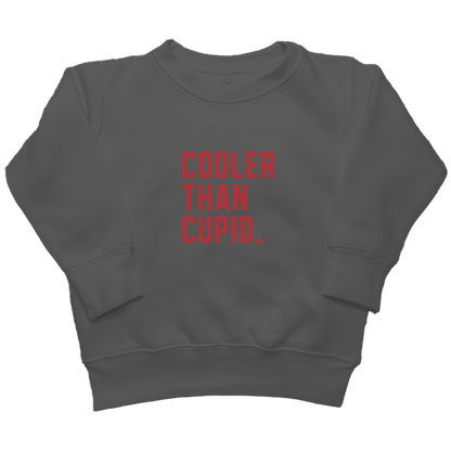 Cooler Than Cupid Kids Crew Neck Sweatshirt