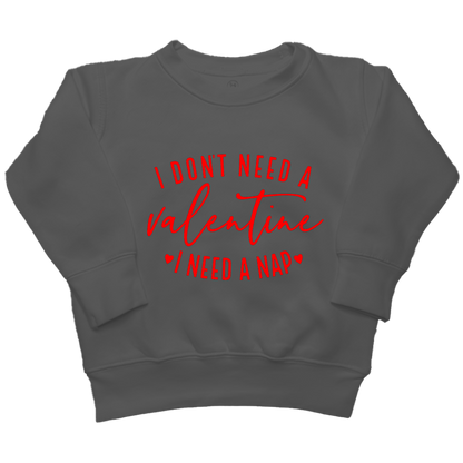 I Need A Nap Kids Crew Neck Sweatshirt