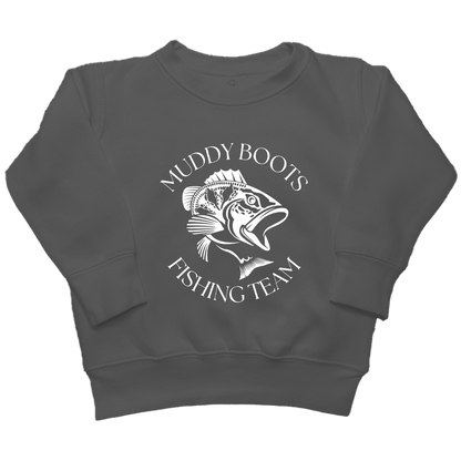 Fishing Team Kids Crew Neck Sweatshirt