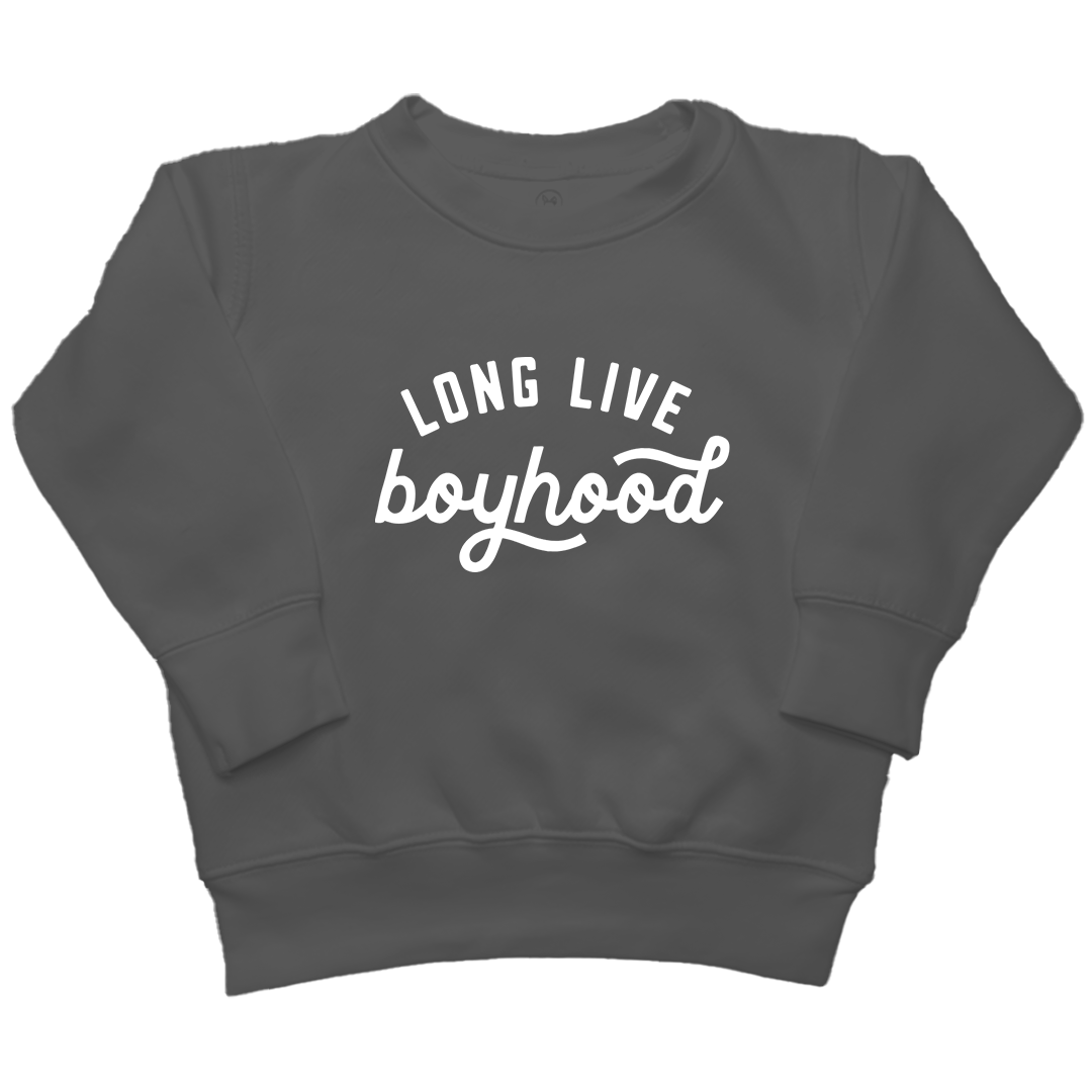 Long Live Boyhood Kids Crew Neck Sweatshirt