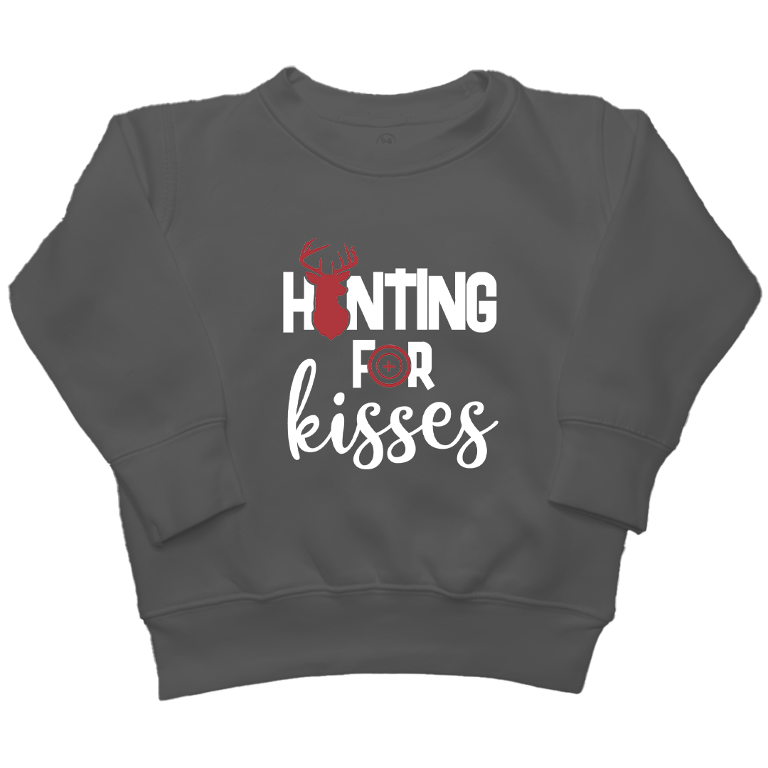 Hunting For Kisses Kids Crew Neck Sweatshirt