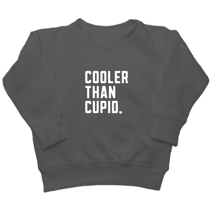 Cooler Than Cupid Kids Crew Neck Sweatshirt