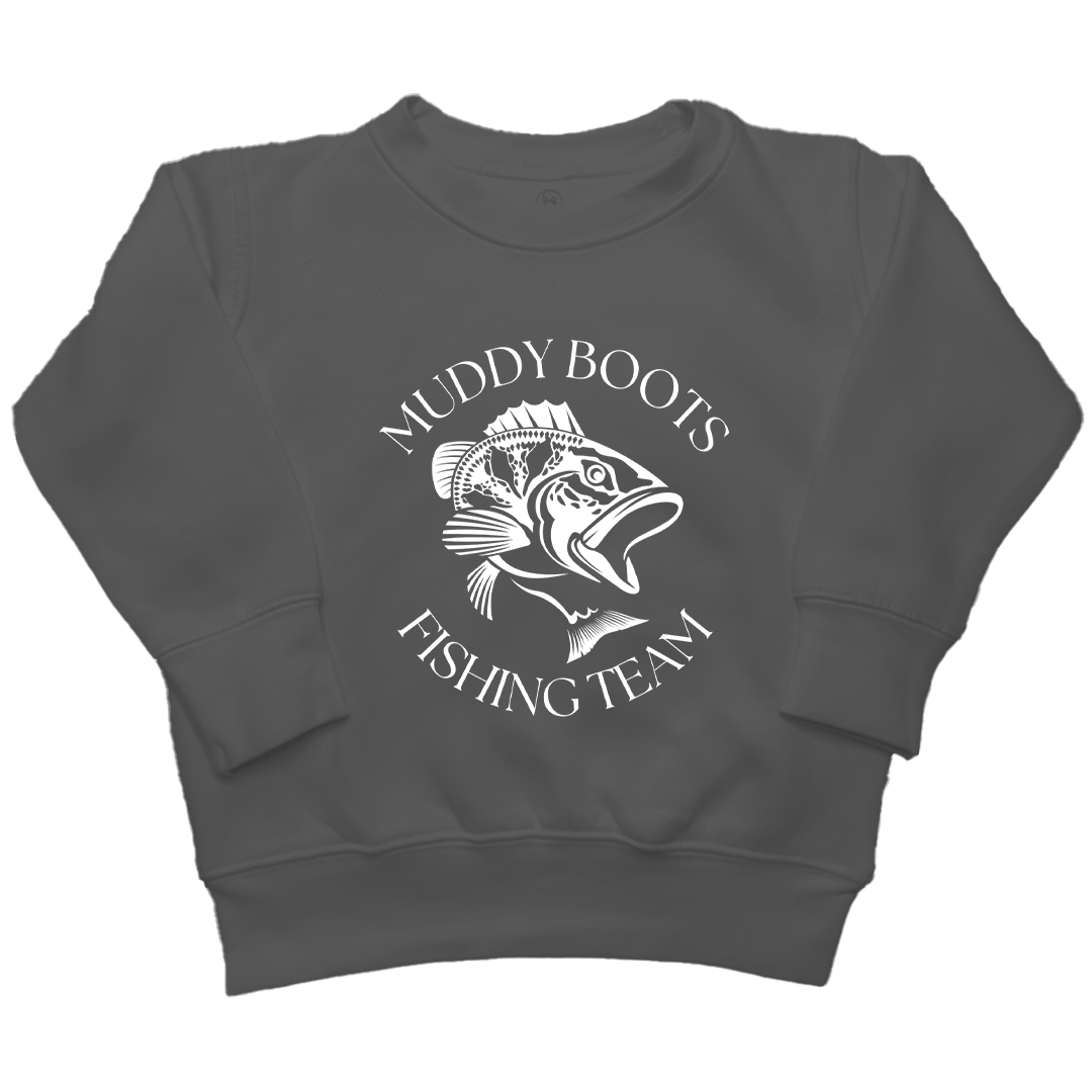 Fishing Team Kids Crew Neck Sweatshirt