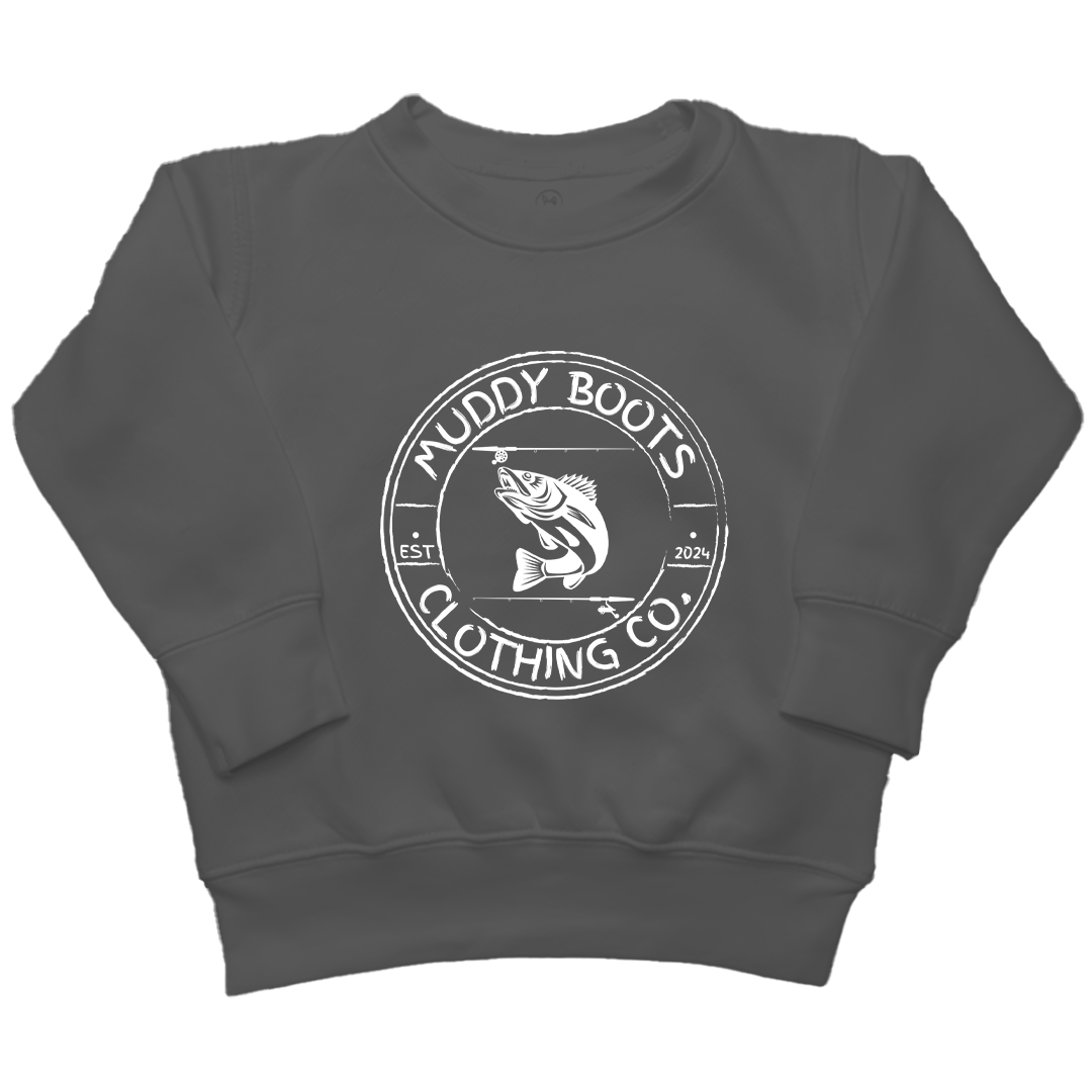 Rod Bending Kids Crew Neck Sweatshirt