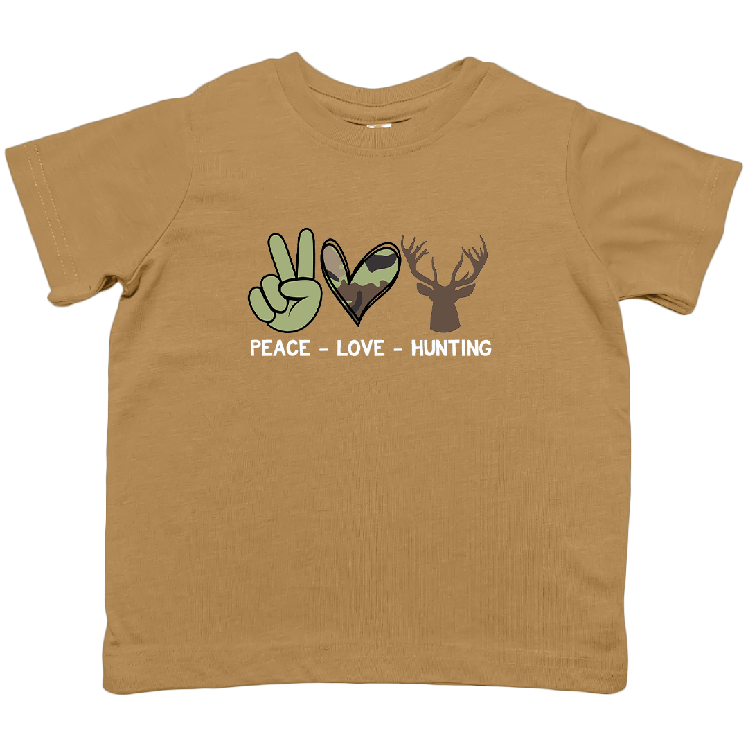 Peace Love Hunting Toddler Tee