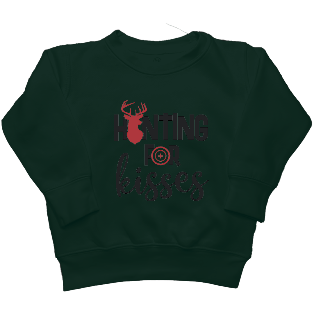 Hunting For Kisses Kids Crew Neck Sweatshirt