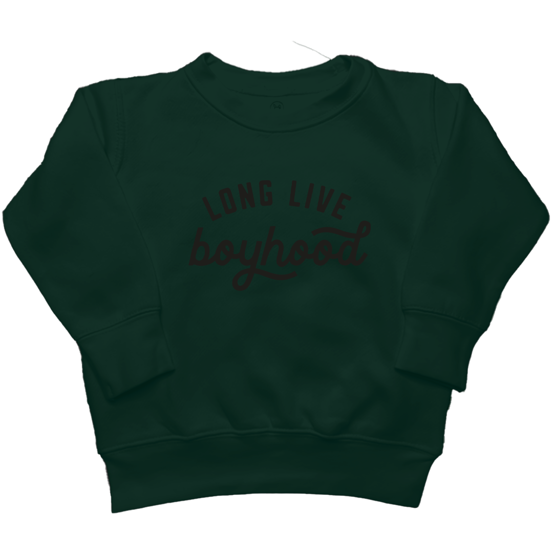 Long Live Boyhood Kids Crew Neck Sweatshirt