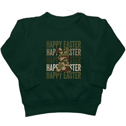 Happy Easter Kids Crew Neck Sweatshirt