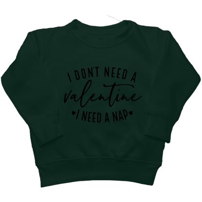 I Need A Nap Kids Crew Neck Sweatshirt