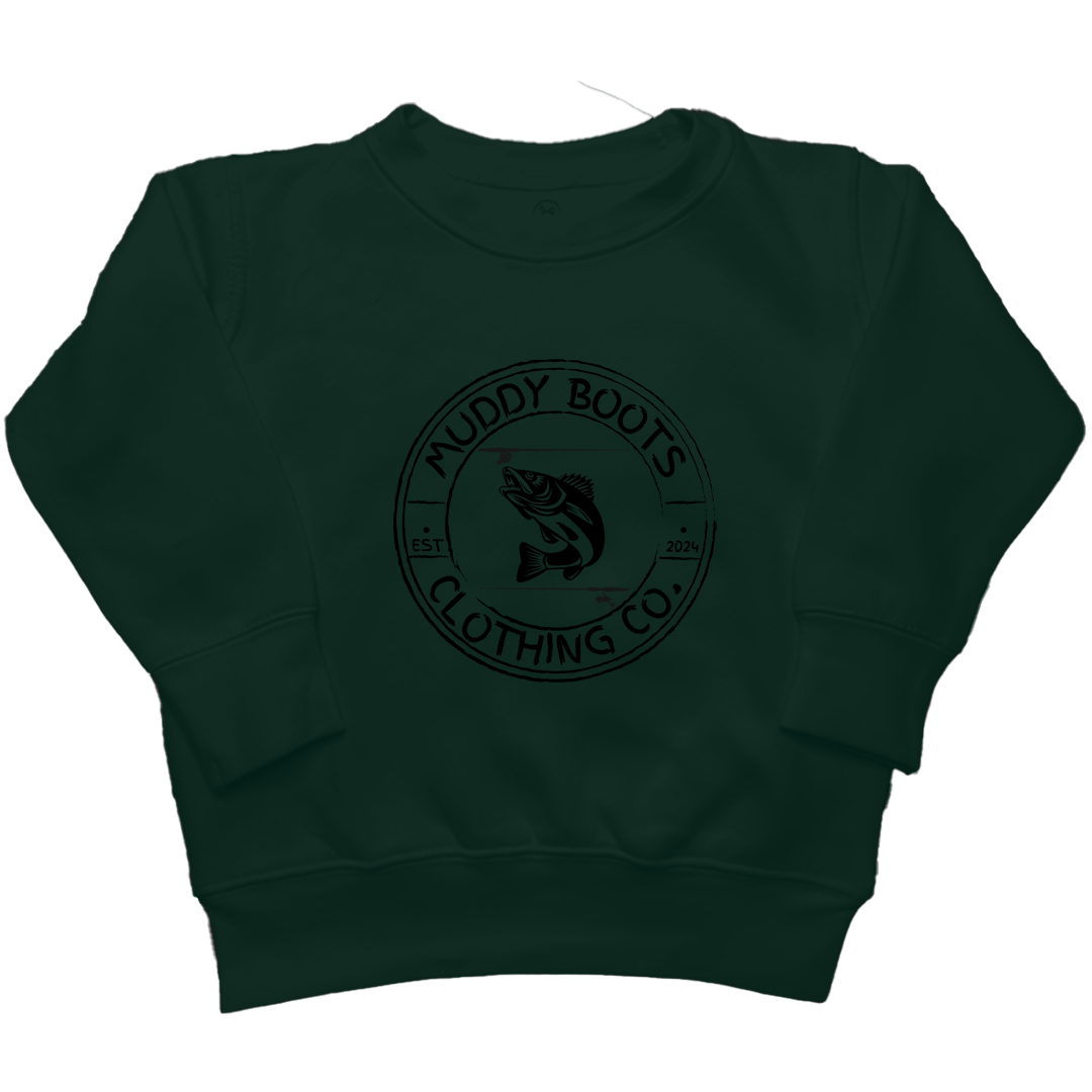 Rod Bending Kids Crew Neck Sweatshirt