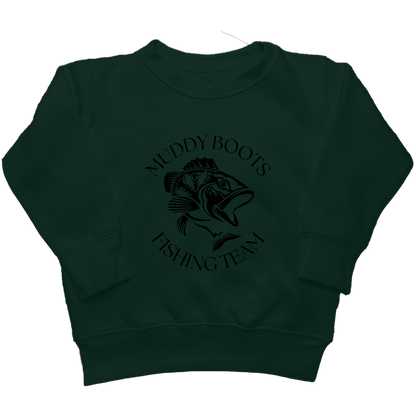 Fishing Team Kids Crew Neck Sweatshirt