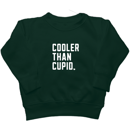 Cooler Than Cupid Kids Crew Neck Sweatshirt