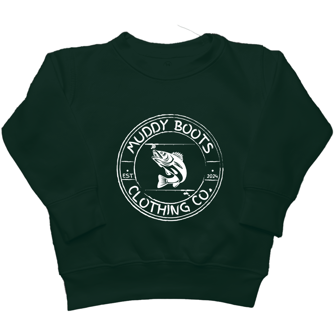 Rod Bending Kids Crew Neck Sweatshirt