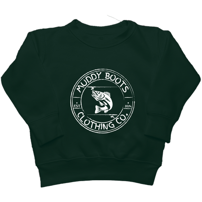 Rod Bending Kids Crew Neck Sweatshirt