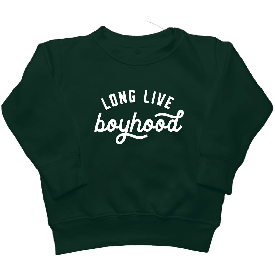 Long Live Boyhood Kids Crew Neck Sweatshirt