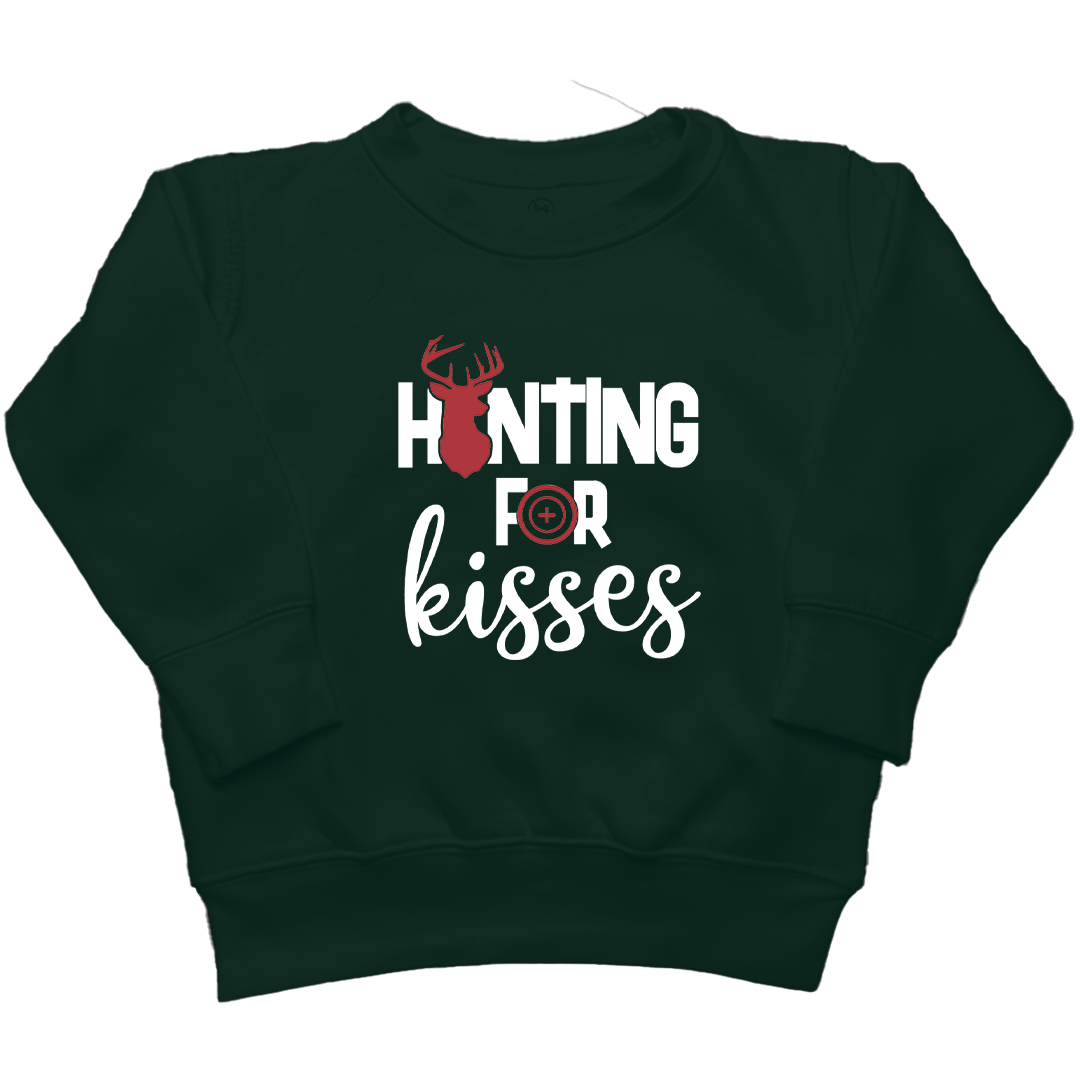 Hunting For Kisses Kids Crew Neck Sweatshirt