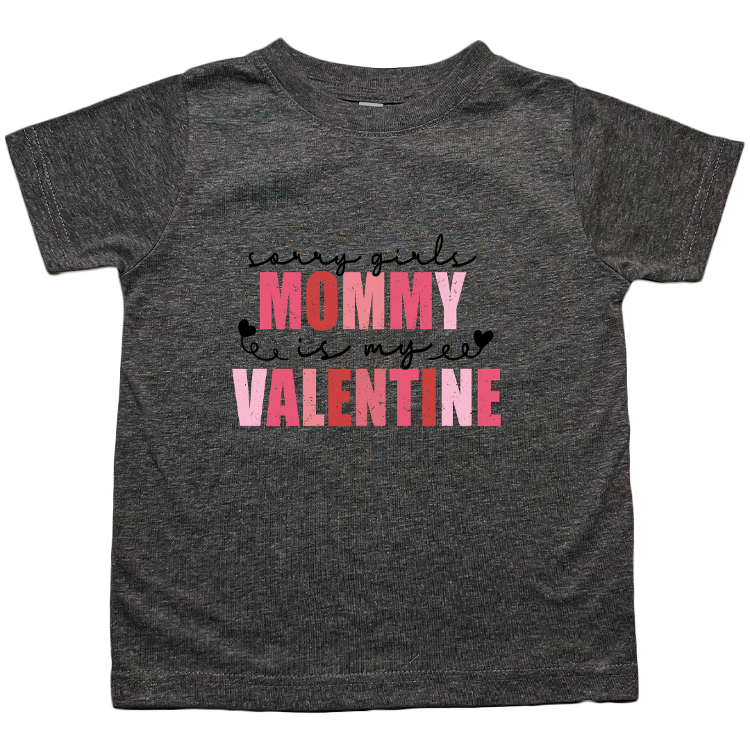 Mommy Is My Valentine Kids Tee