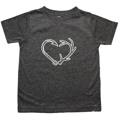 Hook Antler Heart Kids Tee