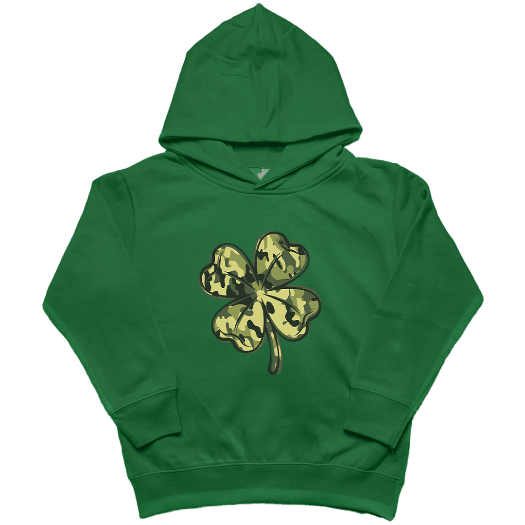 Camo Clover Kids Hoodie