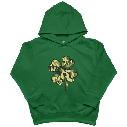 Camo Clover Kids Hoodie