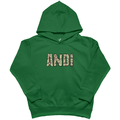 Personalized Camo Name Kids Hoodie