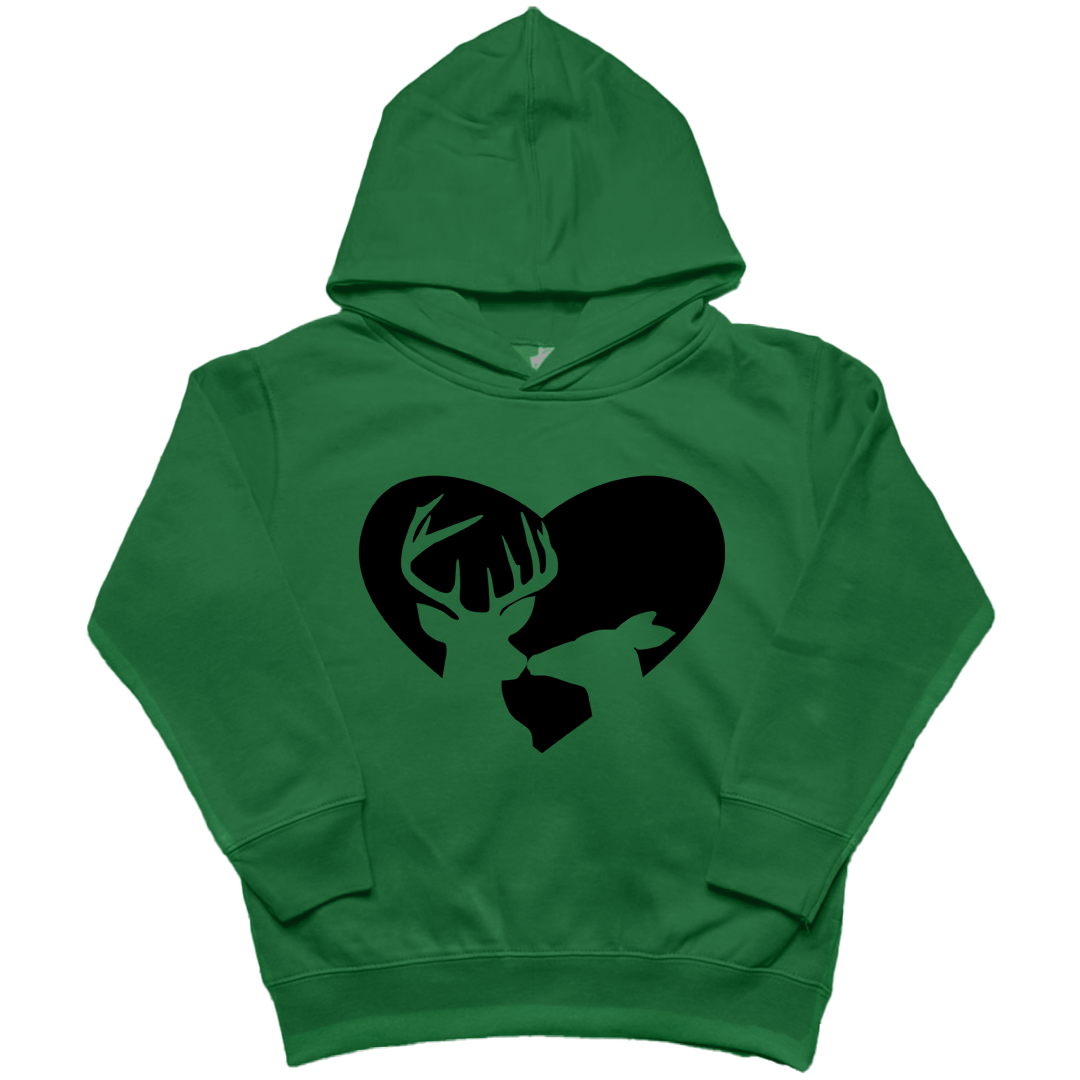 Deer Romance Kids Hoodie