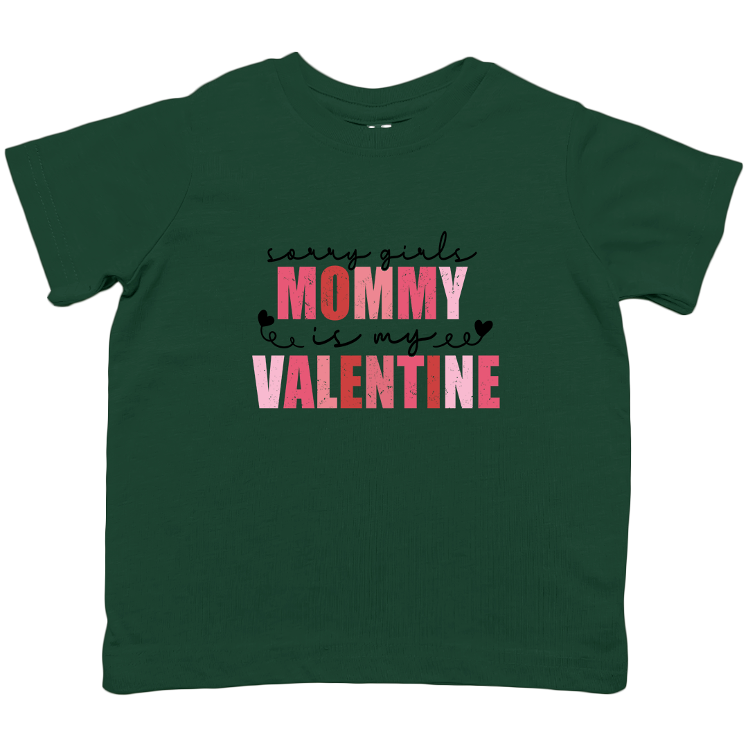 Mommy Is My Valentine Kids Tee