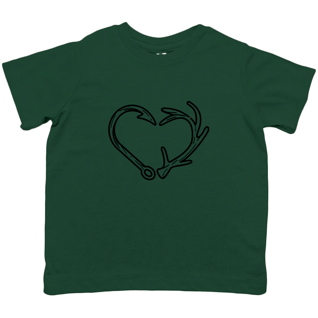 Hook Antler Heart Kids Tee