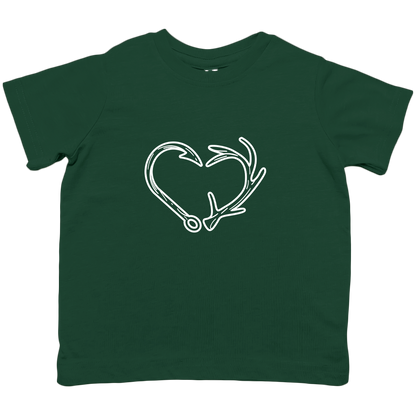 Hook Antler Heart Toddler Tee