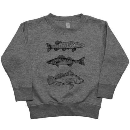 Midwest Fish Toddler Crew Neck Sweatshirt