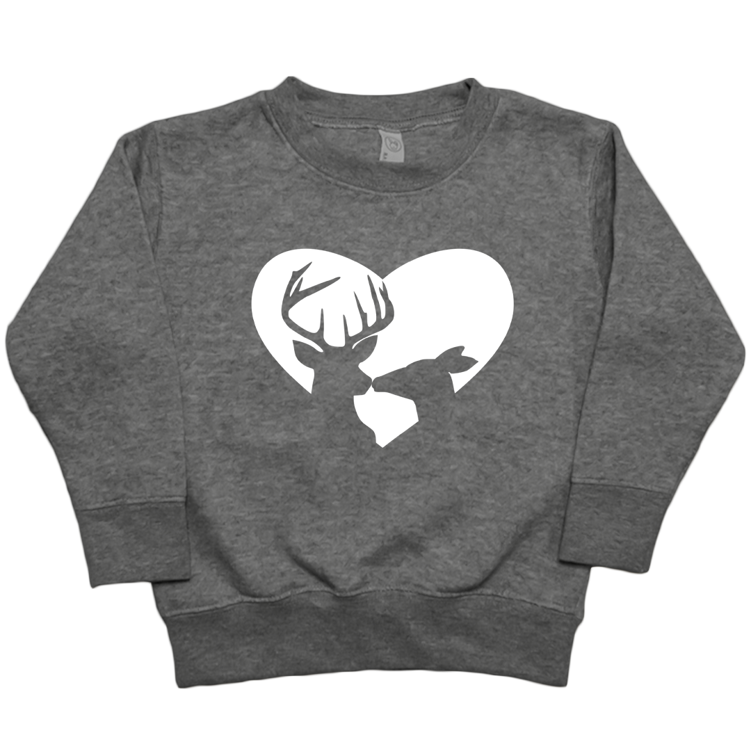 Deer Romance Toddler Crew Neck Sweatshirt