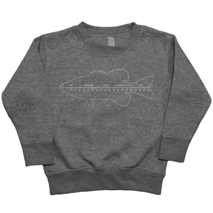 Fishing Ruler Toddler Crew Neck Sweatshirt