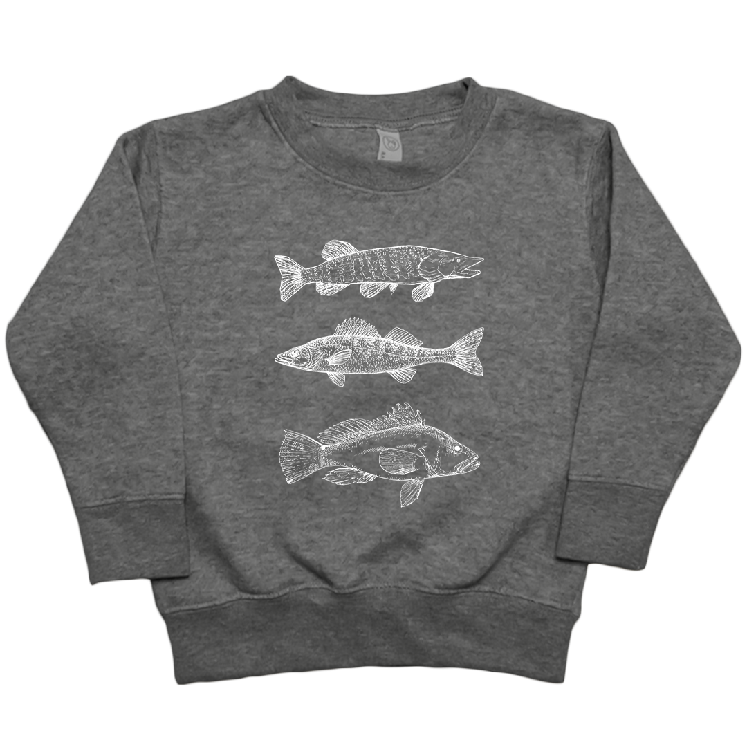 Midwest Fish Toddler Crew Neck Sweatshirt