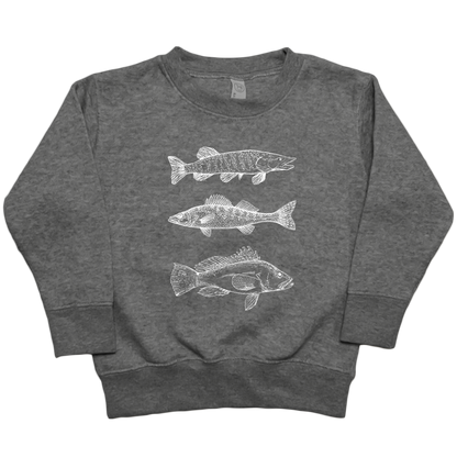 Midwest Fish Toddler Crew Neck Sweatshirt