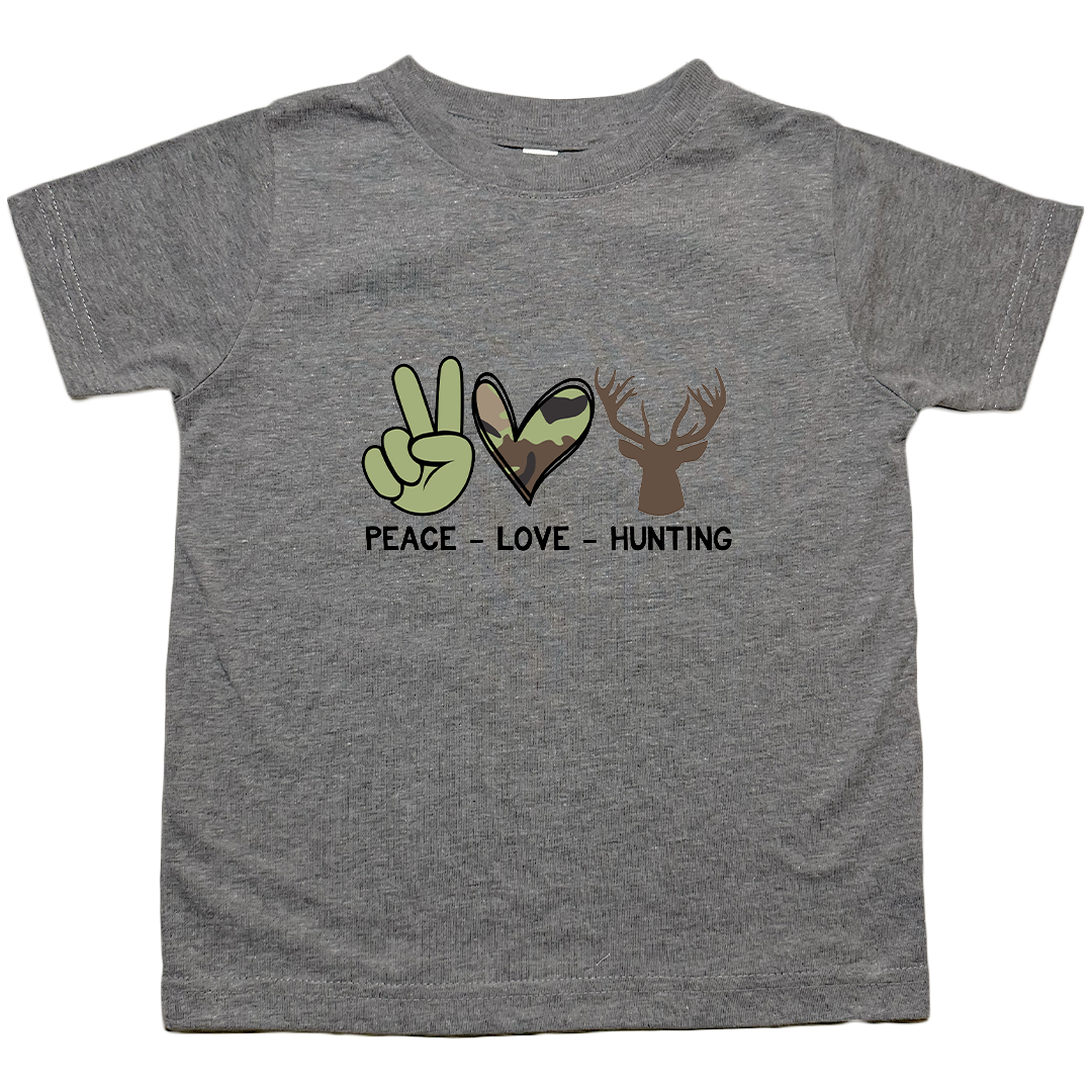 Peace Love Hunting Toddler Tee