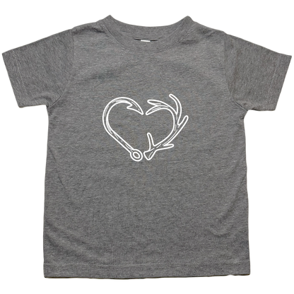 Hook Antler Heart Toddler Tee